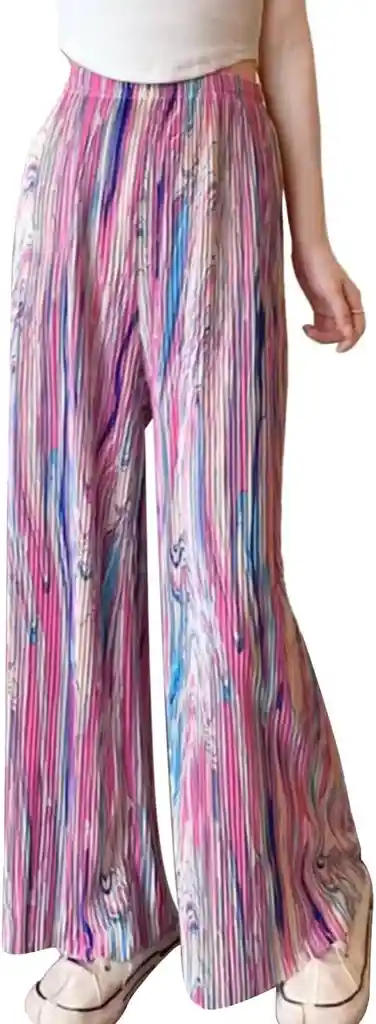 Pantalon Palazzo Ancho Estampado Boho