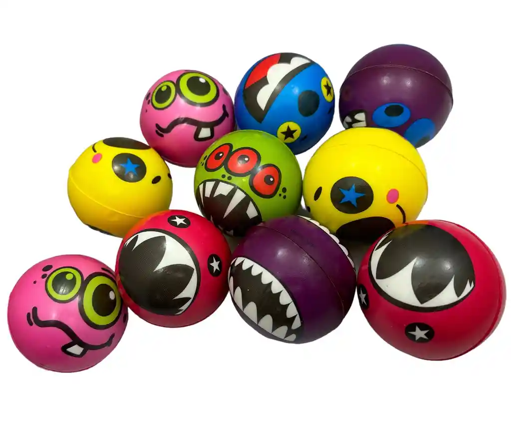 Pelotas Antiestrés X6u/ Monstrous/ Tamaño: 6 Cm