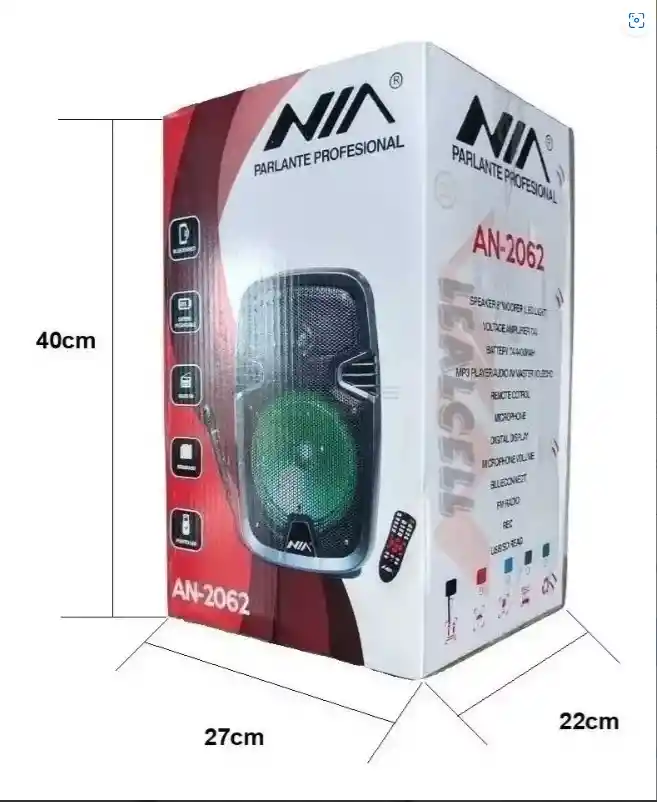 Cabina 8 Nia Bluetooth Recargable An-2062