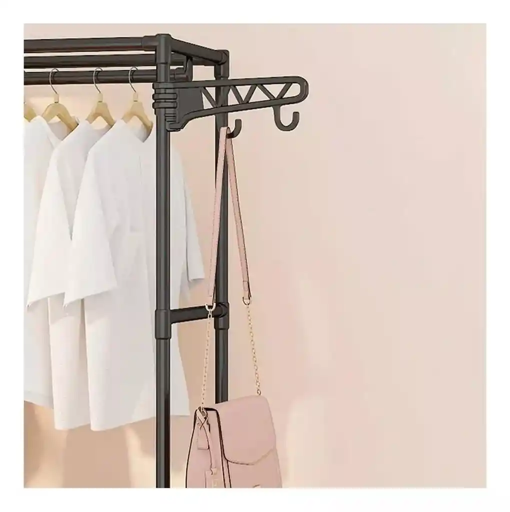 Estante Para Ropa Organizador Zapatero Y Perchero 3 Niveles