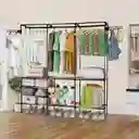 Estante Para Ropa Organizador Zapatero Y Perchero 3 Niveles