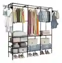 Estante Para Ropa Organizador Zapatero Y Perchero 3 Niveles