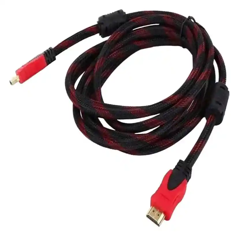 Cable Hdmi 5 Metros Doble Filtro Mallado Punta Dorada Nuevo