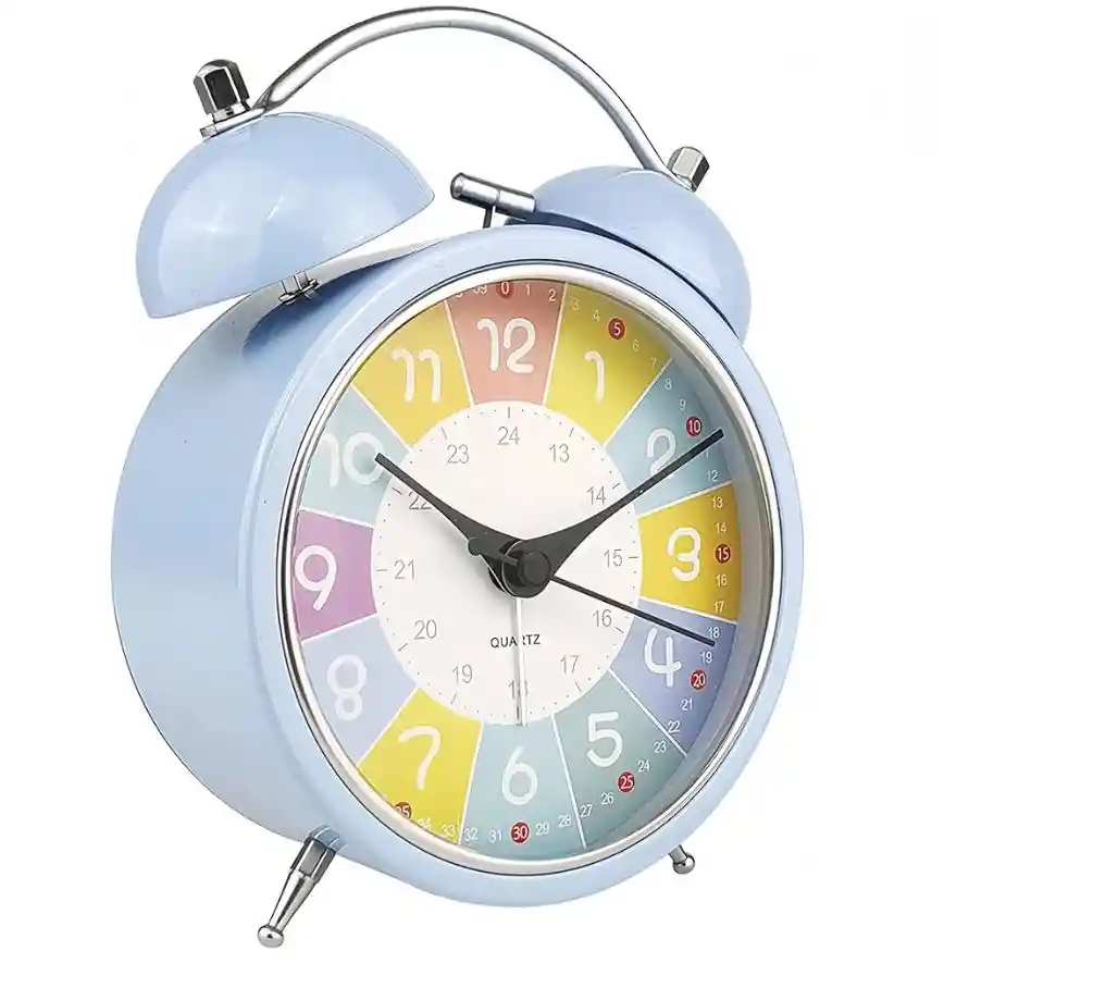 Reloj Despertador Pequeño De Material Metálico