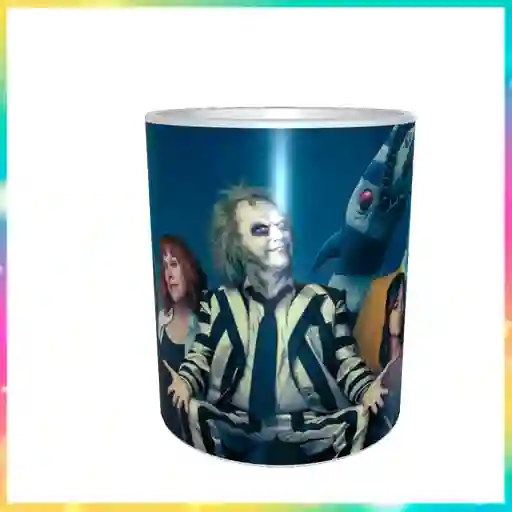 Mug Pocillo Vaso Beetlejuice