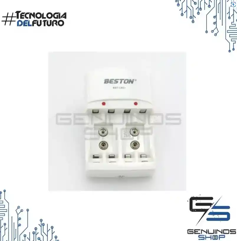 Cargador Beston Con 4 Baterías Aa De 2700 Mah