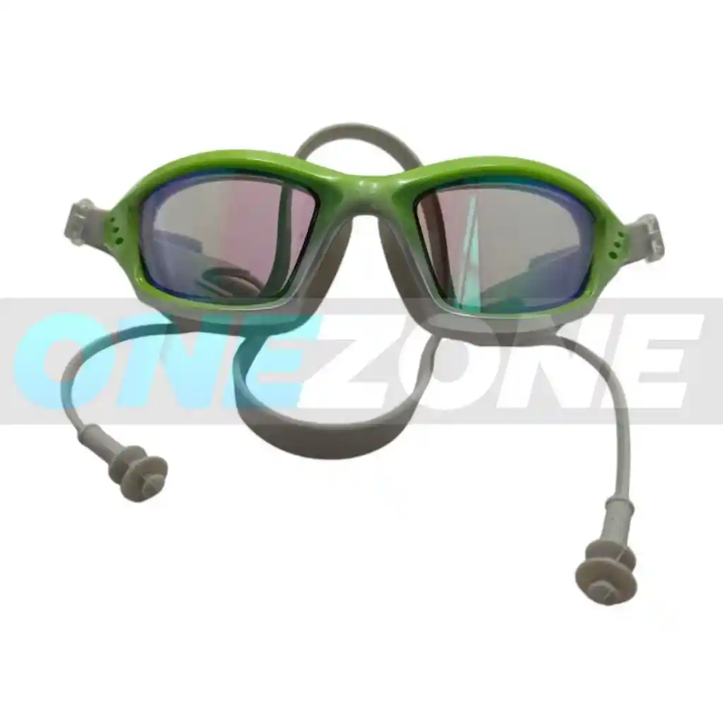 Set Natación Gafas Pro Tapa Oídos + Gorro Silicona-(adulto)/ Vd-bl-zs8200/102232