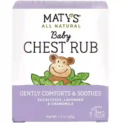 Pomada Calmante Para Bebé Matys Baby Chest Rub 43g