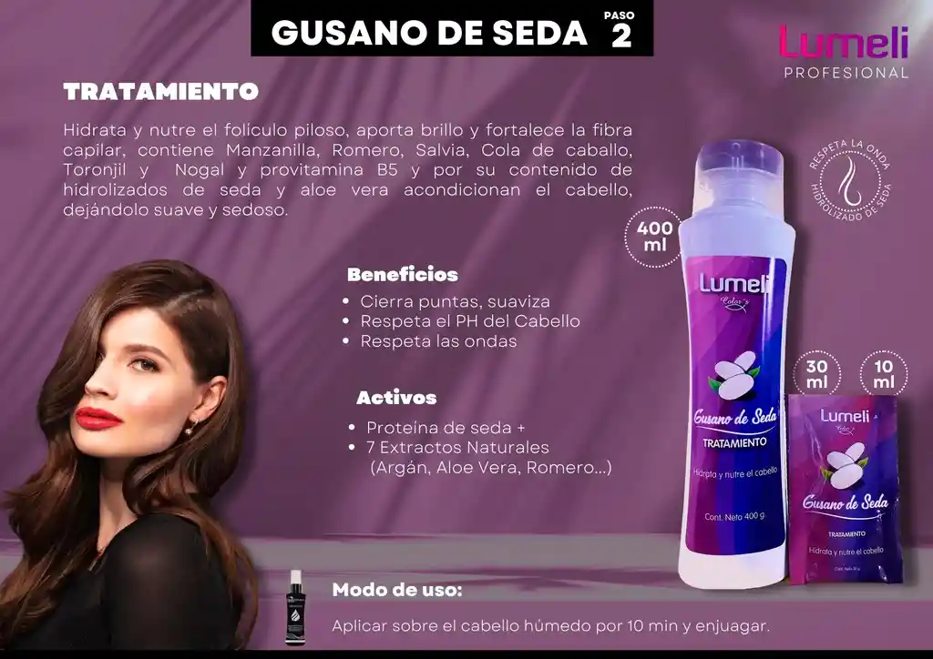 Kit Shampoo Y Tratamiento Y Gusano De Seda