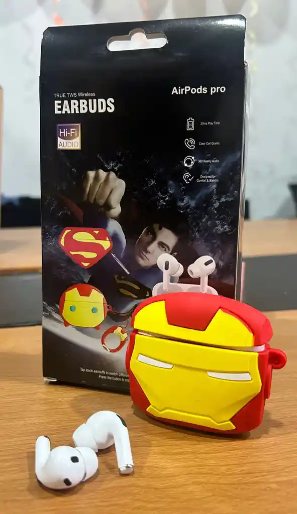 Audifonos Airpods Pro Con Diseño Super Heroes Animados