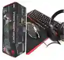 Combo Gamer 4 En 1 K59 Teclado, Mouse, Audífonos, Mousepad