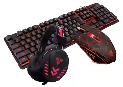 Combo Gamer 4 En 1 K59 Teclado, Mouse, Audífonos, Mousepad