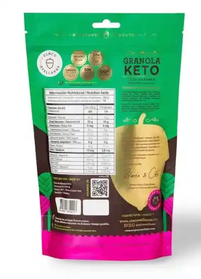 Granola Keto Coco Manz X400g Cinco Avell