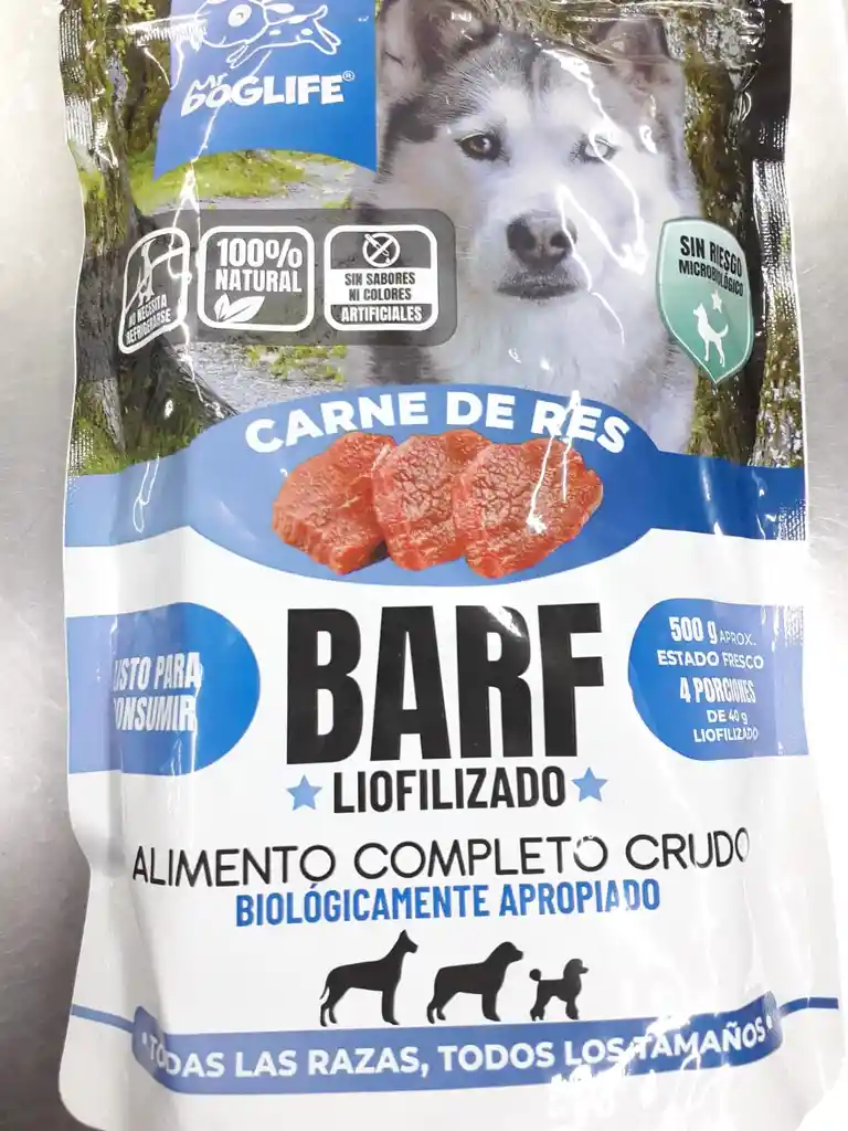 Barf Para Perros Carne 160 Gr Barf Para Mascotas Liofilizado Carne