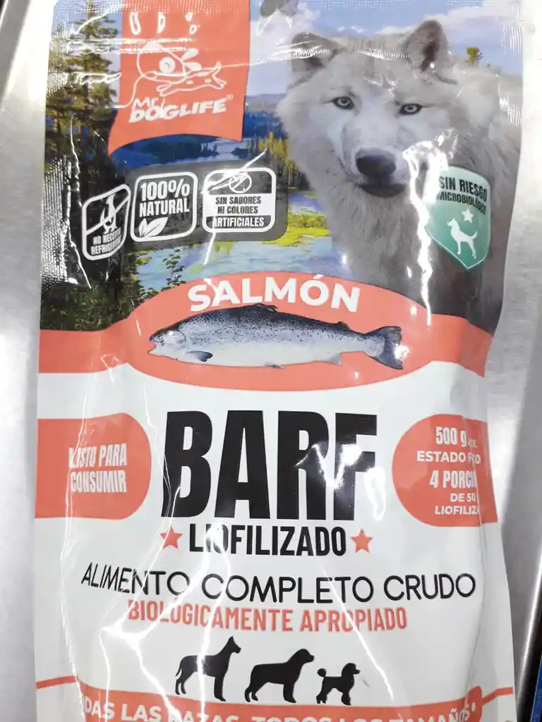 Barf Para Perros Salmon 160 Gr Barf Para Mascotas Liofilizado Salmon