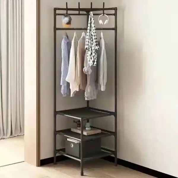 Perchero Estante Organizador Esquinero Zapatero 3 Niveles