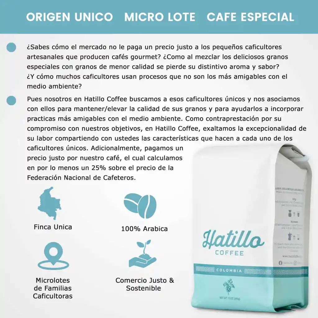 Café Especial Hatillo Finca La Loma Molido Ciudad Bolivar