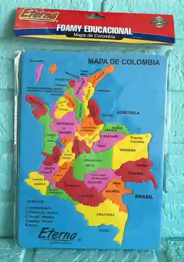 Rompecabezas Colombia Fomi Azul