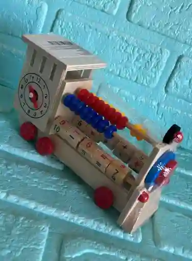 Abaco Madera En Forma De Tren