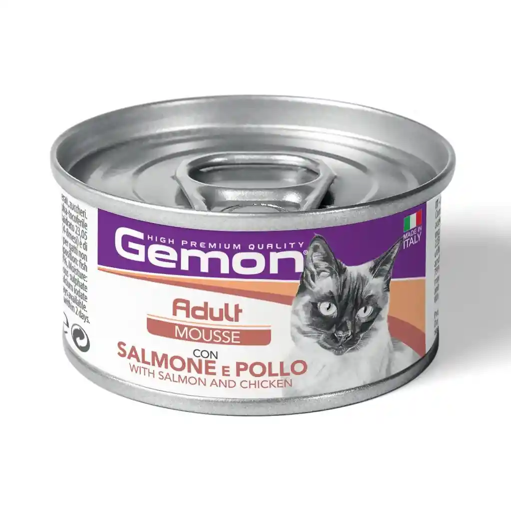 Gemon Mousse Adult Salmon Y Pollo *85 Gr