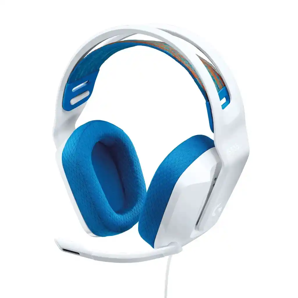 Audífonos Diadema Gaming Logitech G335 /cable Blanco