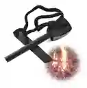 Pedernal Encendedor Camping Supervivencia Iniciador De Fuego + Rascador Metálico