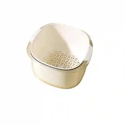 Cesta Con Escurridor Para Alimentos Tazon De Cocina Con Drenaje