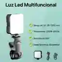 Luz Mini Esenario Video Y Fotos Led Recargable Rgb Con Soporte Clip