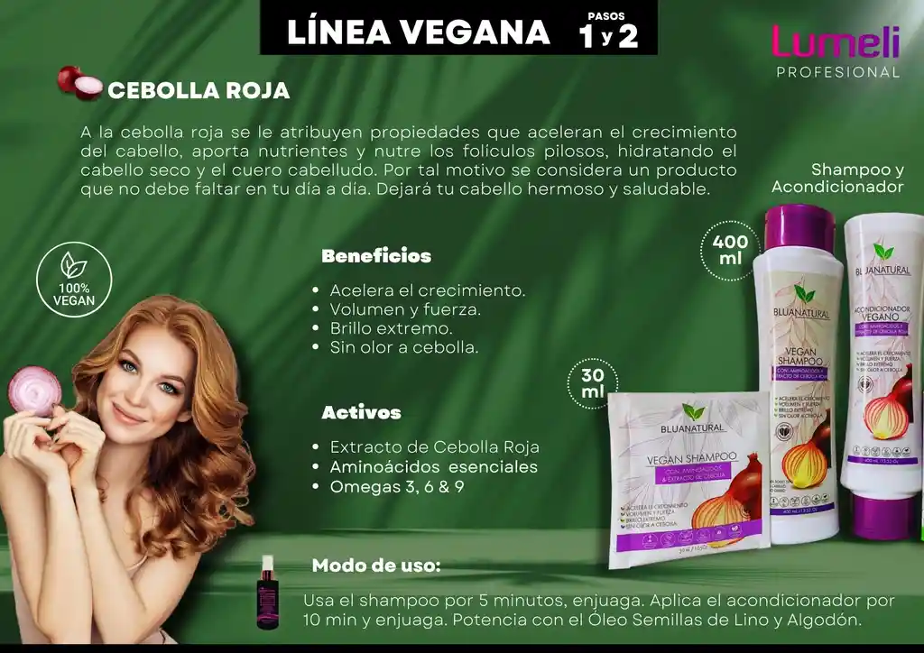 Shampoo Y Acondicionador Vegano Cebolla