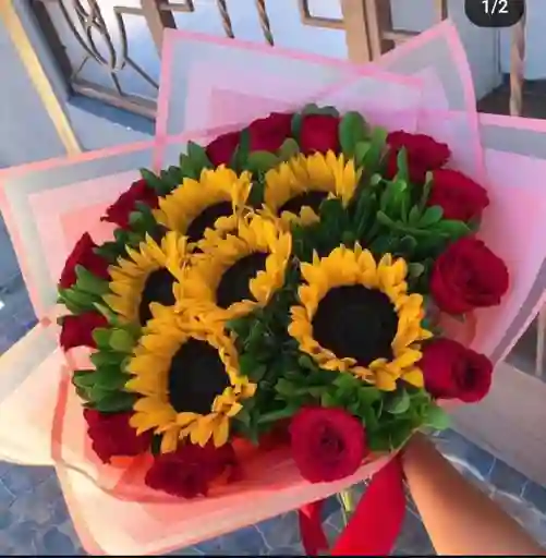 Girasoles Y Rosas 12