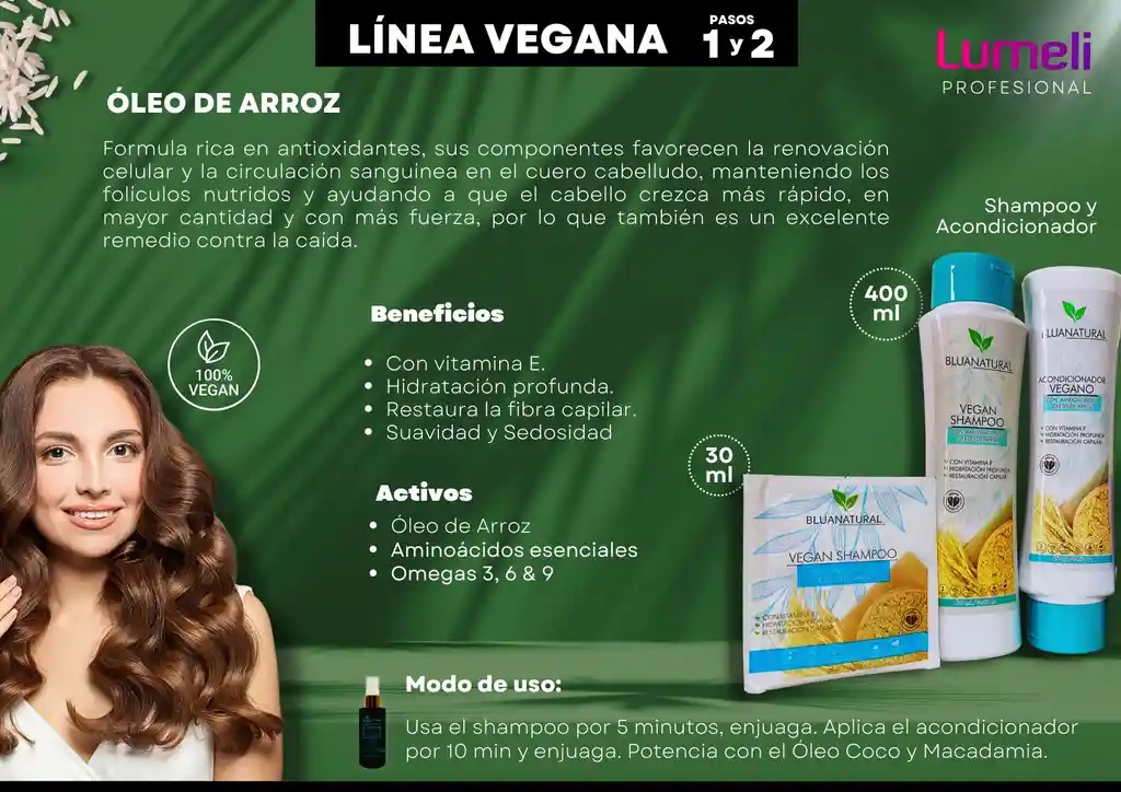 Shampoo Y Acondicionador Vegano Arroz