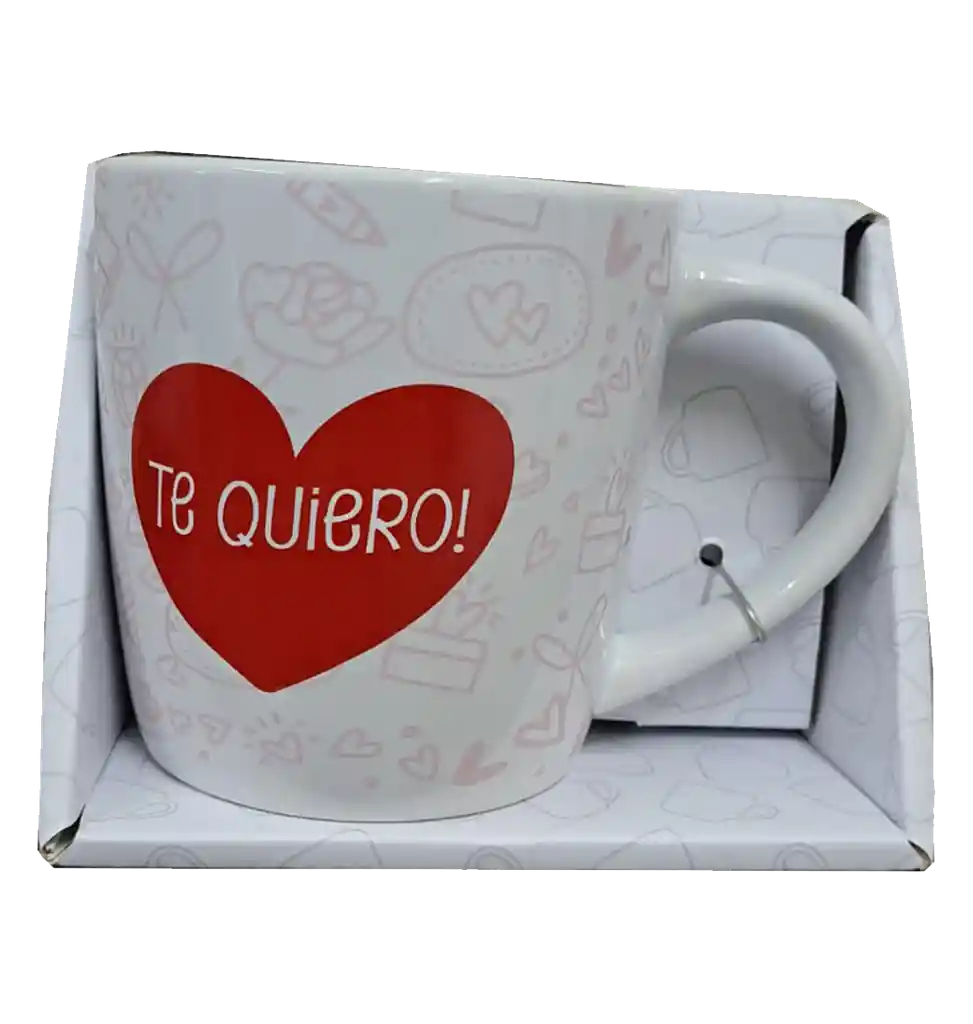 Taza De Porcelana Marca Nico - Te Quiero