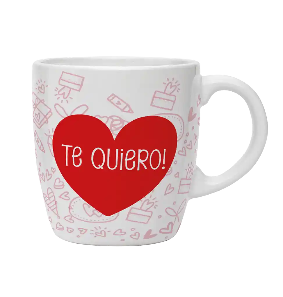 Taza De Porcelana Marca Nico - Te Quiero