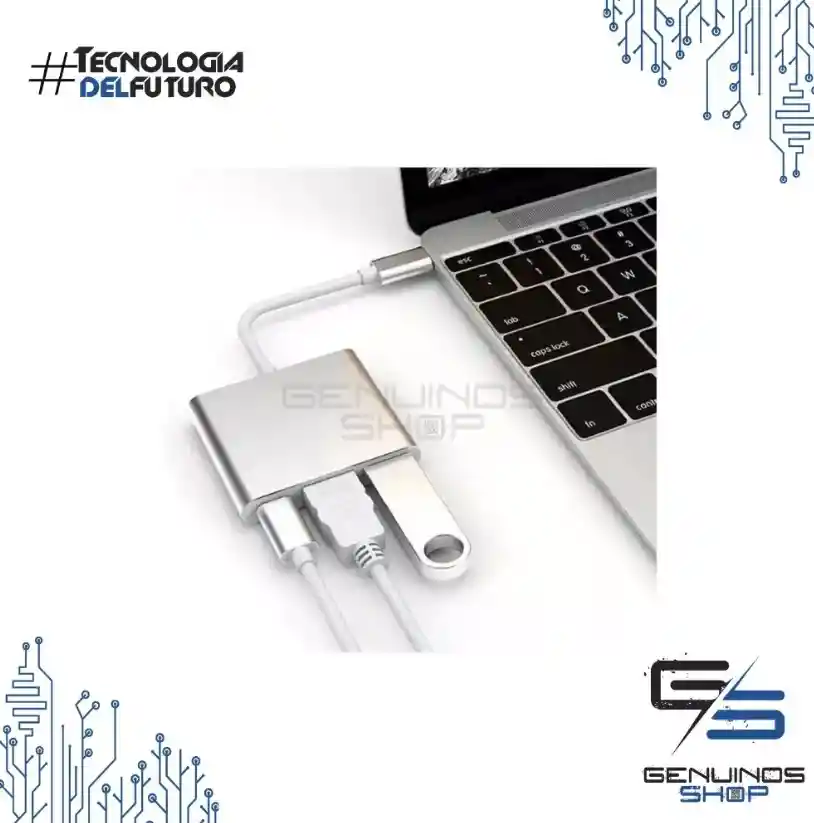 Convertidor Tipo C A Hdmi - Usb 3.0 - Tipo C