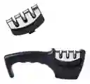 Afilador De Cuchillos Fácil De Usar Ergonómico Negro