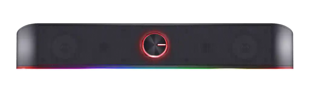 Barra De Sonido Parlante Pc Rgb 12w Negra Trust Thorne