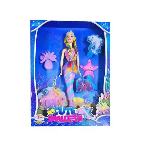 Muñeca Sirena Mundo Acuatico Animales Juguete Niñas