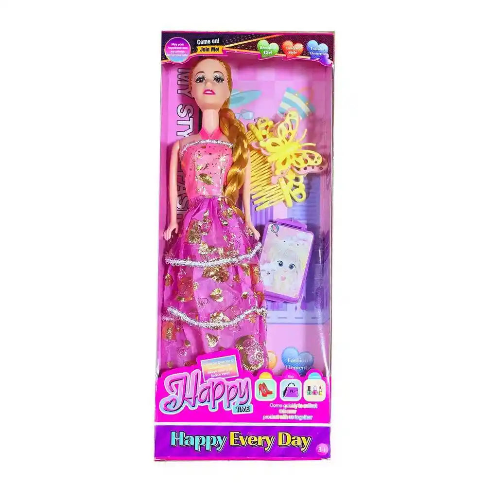 Muñeca Vestido Gancho Bolso Juguete Niñas Interactivo