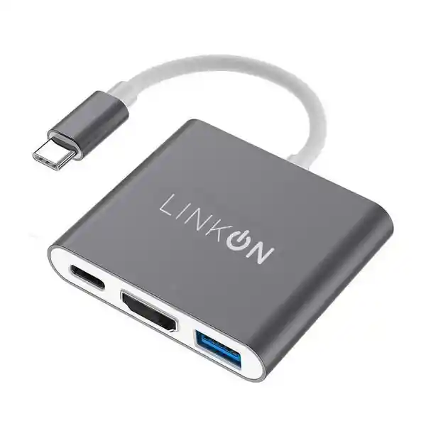 ¡hub Usb-c 3 En 1 De Alta Velocidad Linkon!