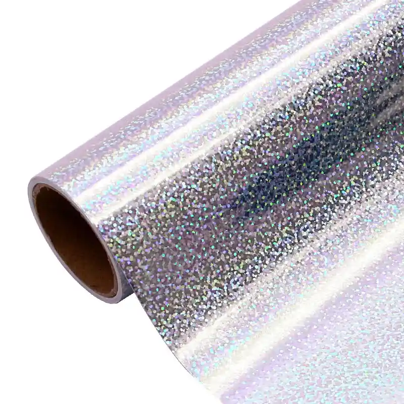 Papel Holográfico Plateado X 10 Und