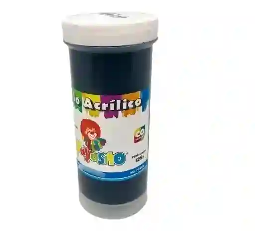 Pintura Vinilo Acrilico 125 Gm Payasito Color Negro