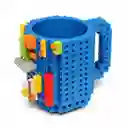 Mug Tipo Lego Bloques - Azul