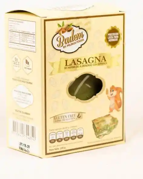 Pasta De Almendra Lasagna X250g Badem