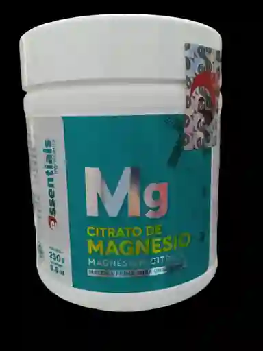 Citrato De Magnesio En Polvo Materia Prima X 250 Gms Essentials