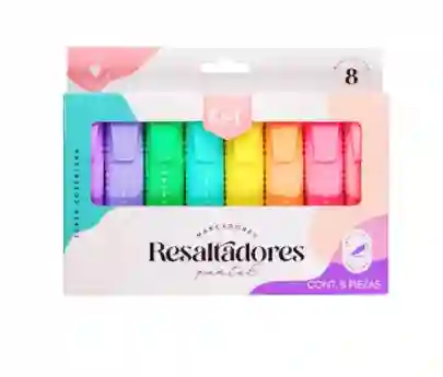 Resaltadores Pasteles Kiut X8 Und
