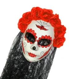 Mascara Catrina Del Dia De Los Muertos Mexico Para Mujer