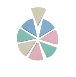 Pomo Triangulo Colores Lula