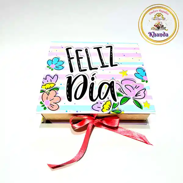 Caja Khanda Chocolates Libro Pequeño - Caja Para Mujer