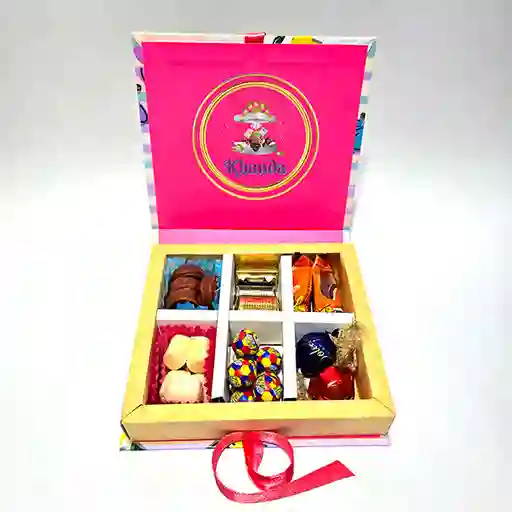 Caja Khanda Chocolates Libro Pequeño - Caja Para Mujer