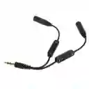 Conectar Dos Audifonos A Pc -cell Adaptador Convertidor Splitter Audio 2 Audífonos X 1 Puerto